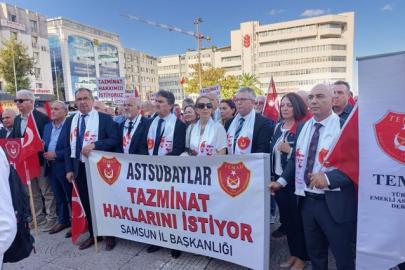 Samsun'da Astsubaylardan Hak Yürüyüşü: "Tazminat Hakkımız Gasp Edilemez!"