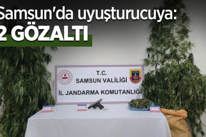 Samsun'da uyuşturucuya: 2 gözaltı